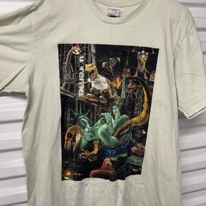Size L - MENS SUPREME T-REX TEE LIGHT GREEN SS23 WEEK 1